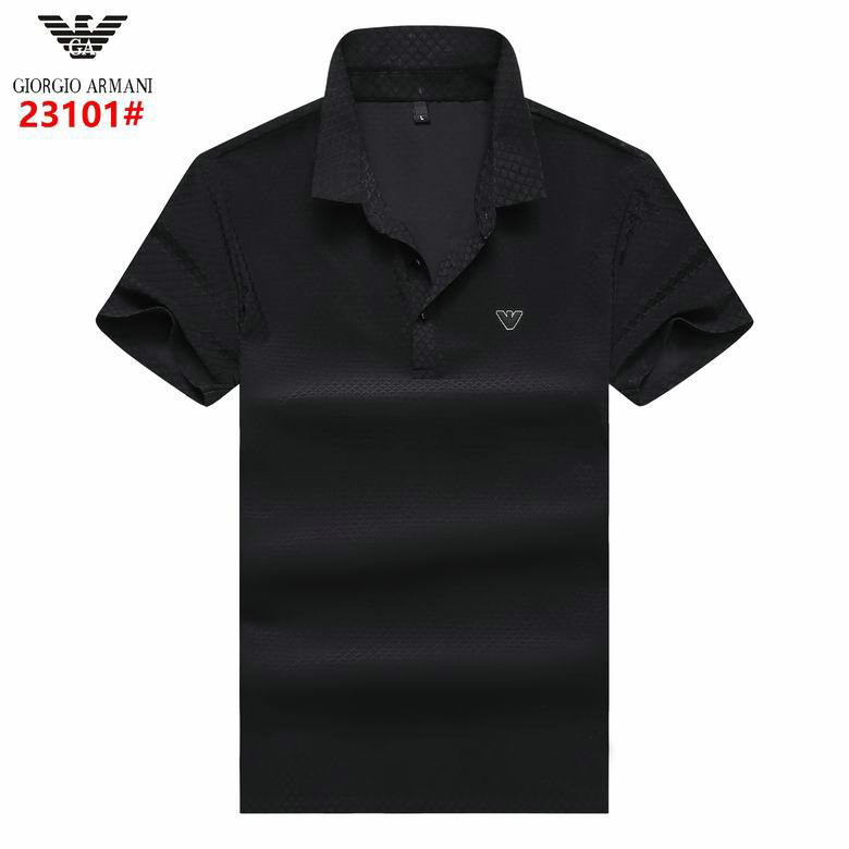 Wholesale Cheap Armani Shorts Sleeve Lapel T Shirts for Sale