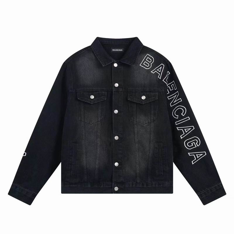 Wholesale Cheap B Alenciaga Replica Denim Jackets for Sale