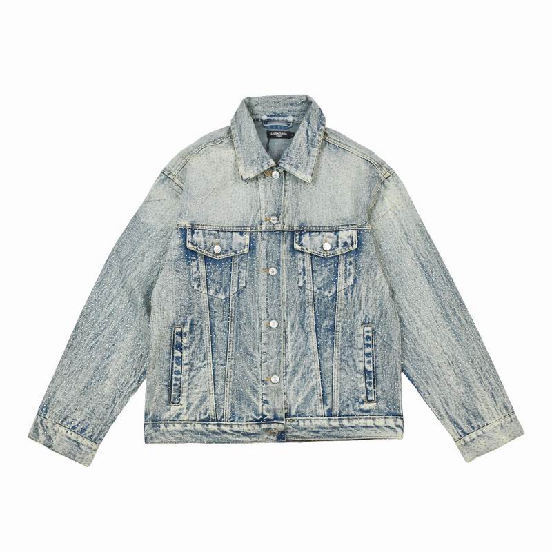 Wholesale Cheap B Alenciaga Replica Denim Jackets for Sale