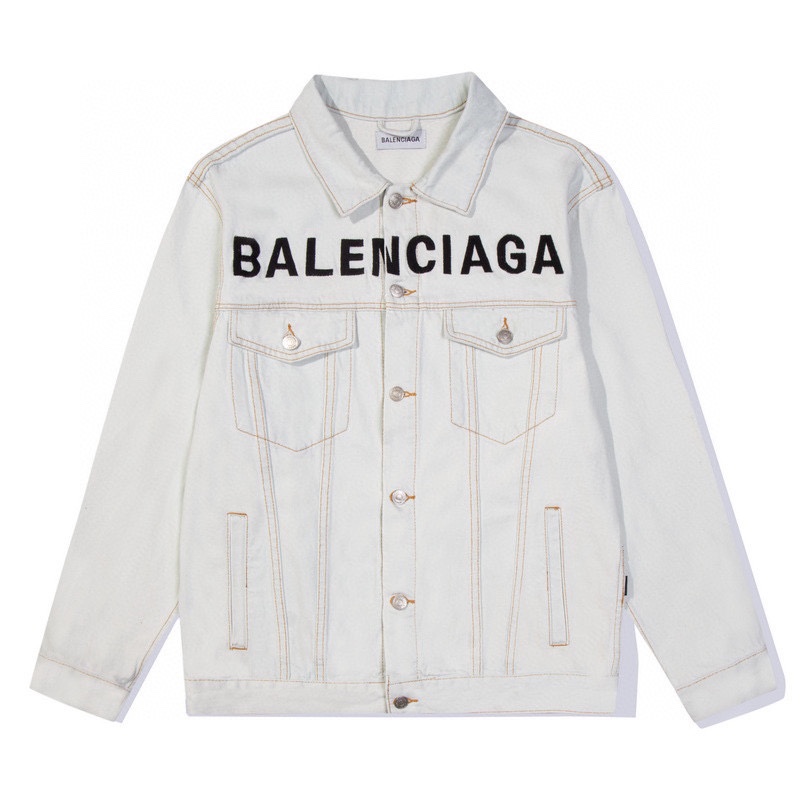 Wholesale Cheap B Alenciaga Replica Denim Jackets for Sale