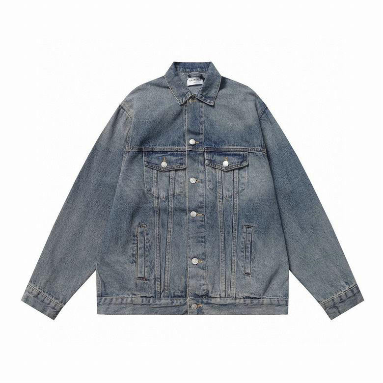 Wholesale Cheap B alenciaga Denim Jackets for Sale