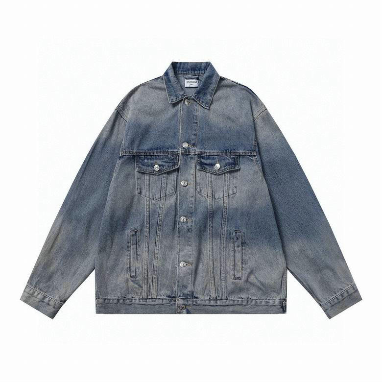 Wholesale Cheap B alenciaga Denim Jackets for Sale