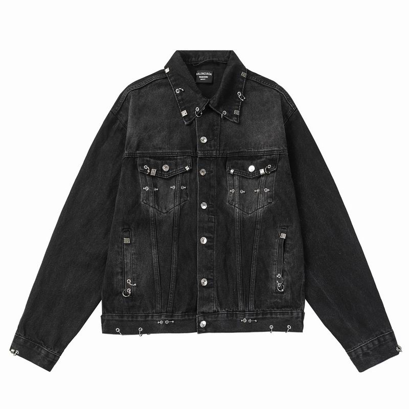 Wholesale Cheap B Alenciaga Replica Denim Jackets for Sale