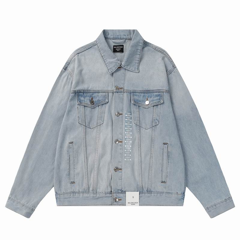 Wholesale Cheap B Alenciaga Replica Denim Jackets for Sale