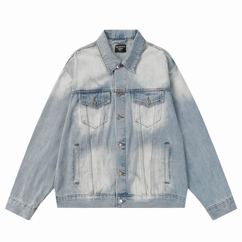 Wholesale Cheap B Alenciaga Replica Denim Jackets for Sale