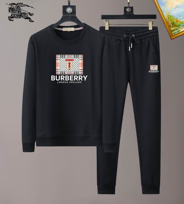 Wholesale Cheap B urberry Long Sleeve Replica Tracksuits for Sale