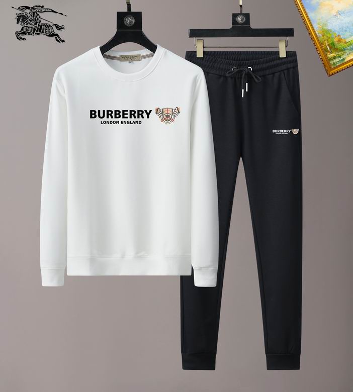 Wholesale Cheap B urberry Long Sleeve Replica Tracksuits for Sale