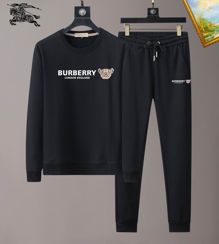 Wholesale Cheap B urberry Long Sleeve Replica Tracksuits for Sale