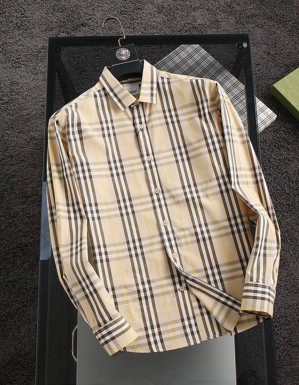 Wholesale Cheap B urberry Long Sleeve Replica Shirts for Sale