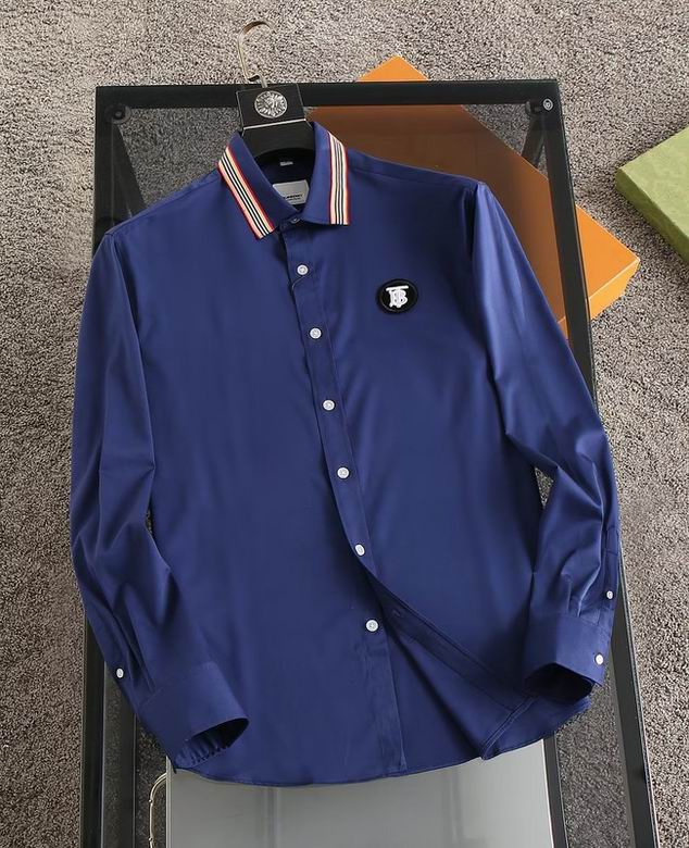 Wholesale Cheap B urberry Long Sleeve Replica Shirts for Sale