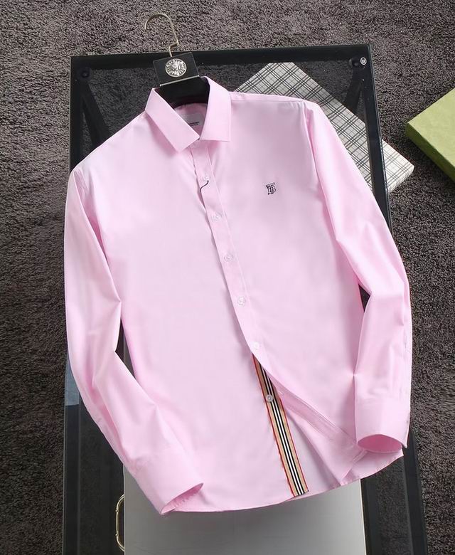 Wholesale Cheap B urberry Long Sleeve Replica Shirts for Sale