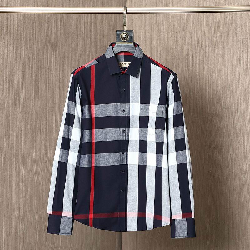 Wholesale Cheap B.urberry Long Sleeve Shirts for Sale