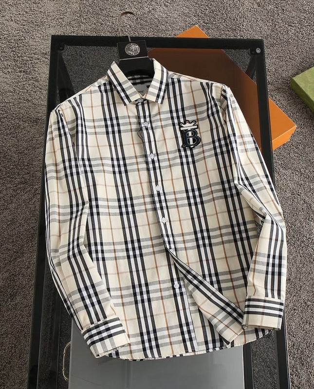 Wholesale Cheap B.urberry Long Sleeve Shirts for Sale