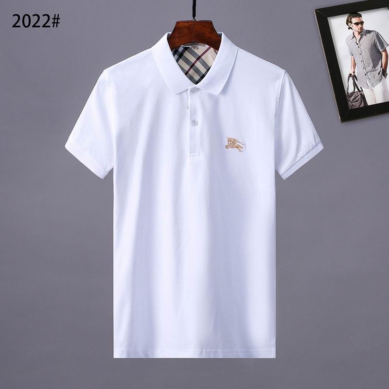 Wholesale Cheap B.urberry Short Sleeve Lapel T Shirts for Sale