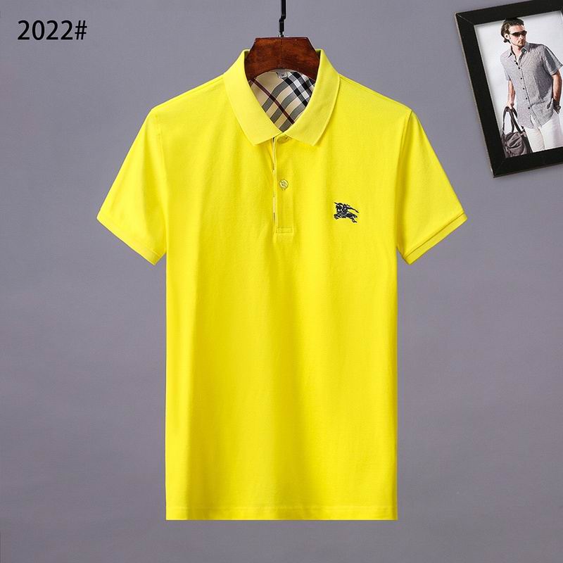 Wholesale Cheap B.urberry Short Sleeve Lapel T Shirts for Sale