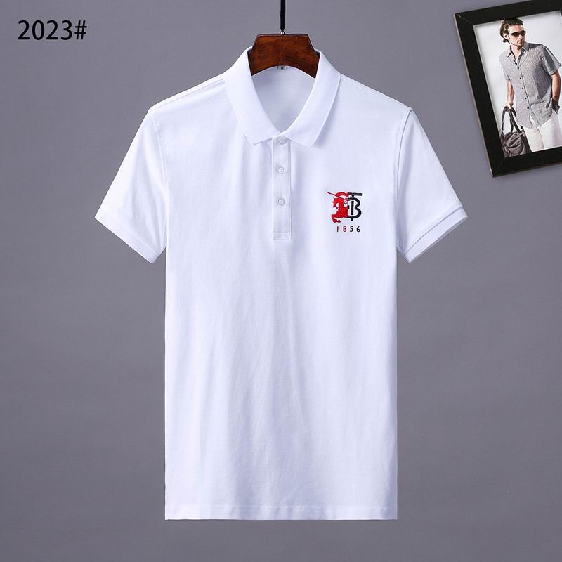 Wholesale Cheap B.urberry Short Sleeve Lapel T Shirts for Sale