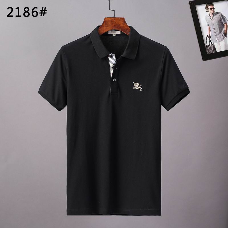 Wholesale Cheap B.urberry Short Sleeve Lapel T Shirts for Sale