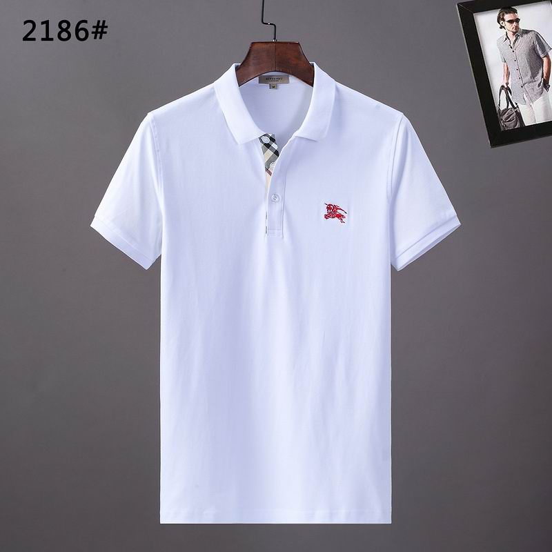 Wholesale Cheap B.urberry Short Sleeve Lapel T Shirts for Sale