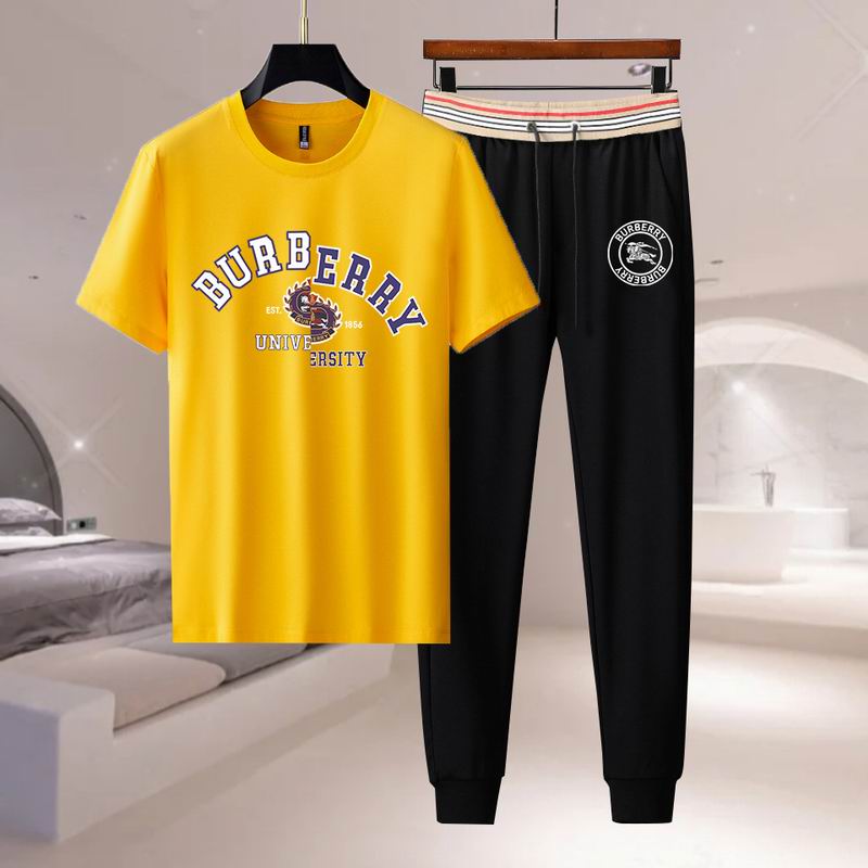 Wholesale Cheap B.urberry Short Sleeve Tracksuits for Sale