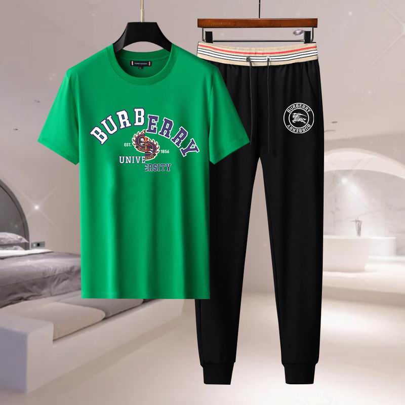 Wholesale Cheap B.urberry Short Sleeve Tracksuits for Sale