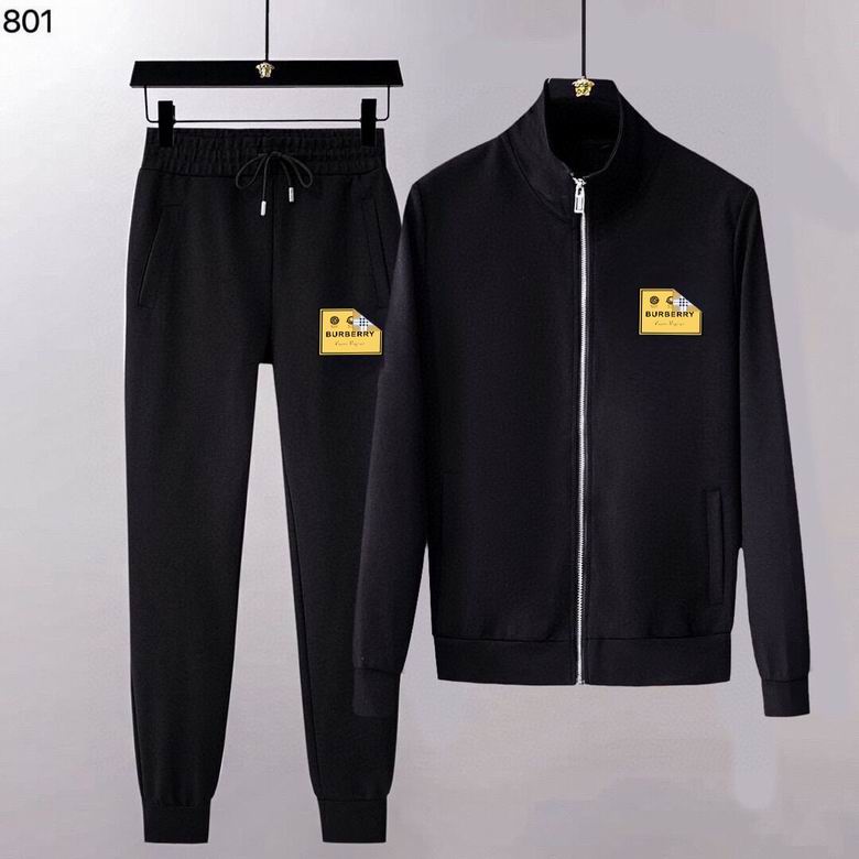 Wholesale Cheap B urberry Long Sleeve Replica Tracksuits for Sale