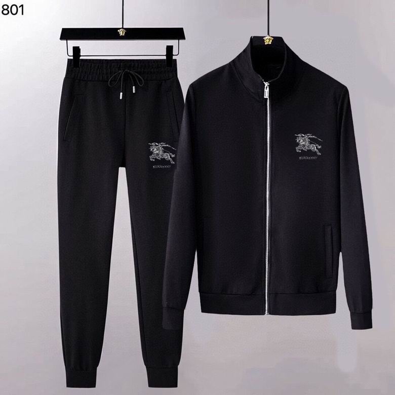 Wholesale Cheap B urberry Long Sleeve Replica Tracksuits for Sale