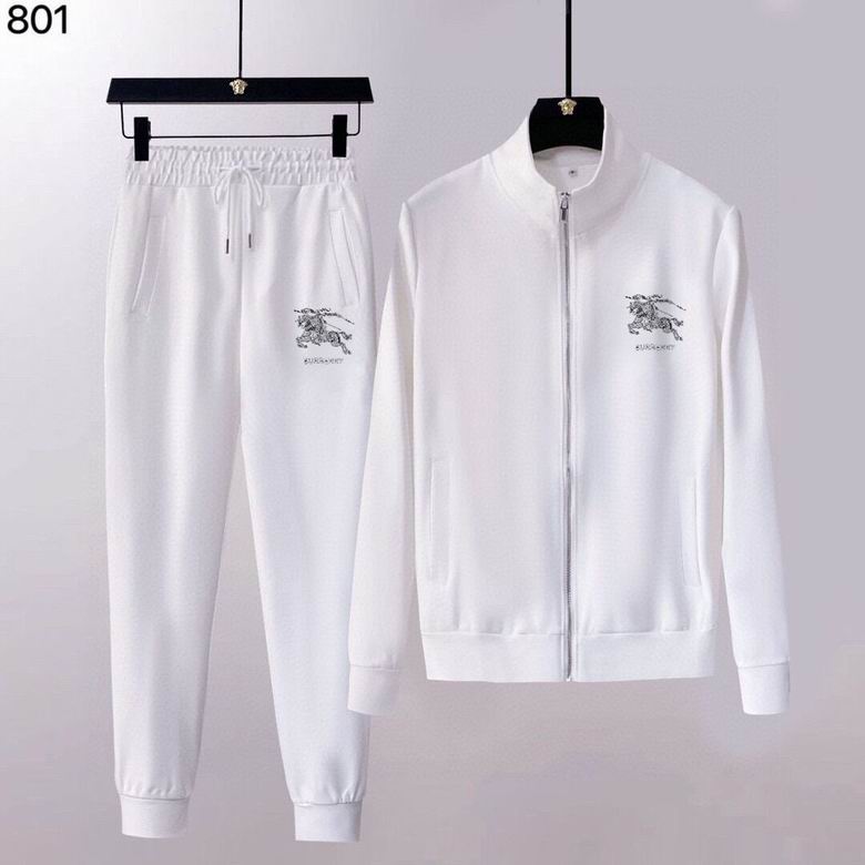 Wholesale Cheap B urberry Long Sleeve Replica Tracksuits for Sale