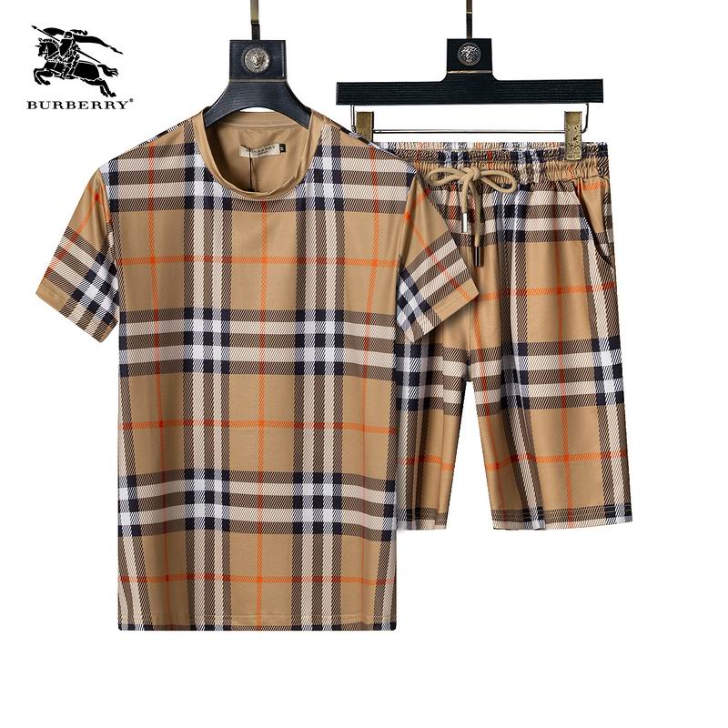 Wholesale Cheap High Quality B.urberry Short Sleeve Designer Tracksuits for Sale