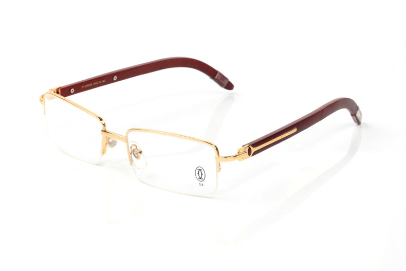 Wholesale Cheap Cartier Wooden Leg glasses Frames for sale