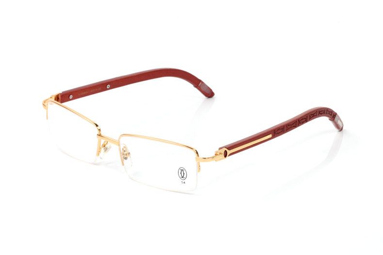 Wholesale Cheap Cartier Wooden Leg glasses Frames for sale