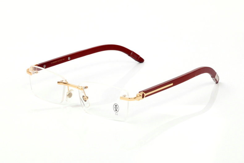 Wholesale Cheap Cartier Wooden Leg glasses Frames for sale