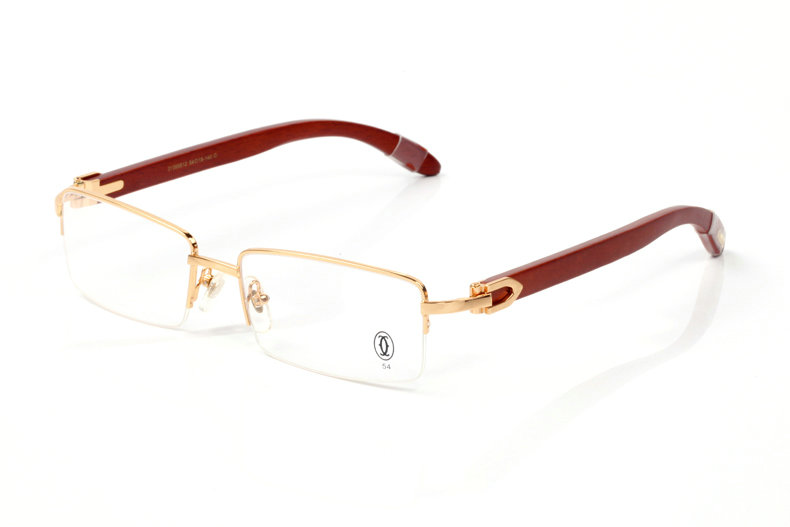 Wholesale Cheap Cartier Wooden Leg glasses Frames for sale