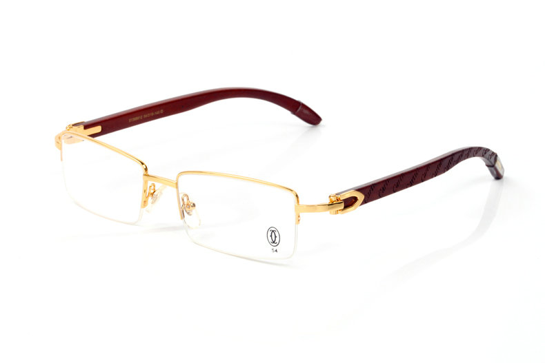 Wholesale Cheap Cartier Wooden Leg glasses Frames for sale