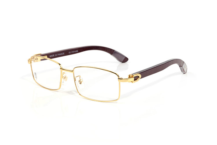 Wholesale Cheap Cartier Wooden Leg glasses Frames for sale