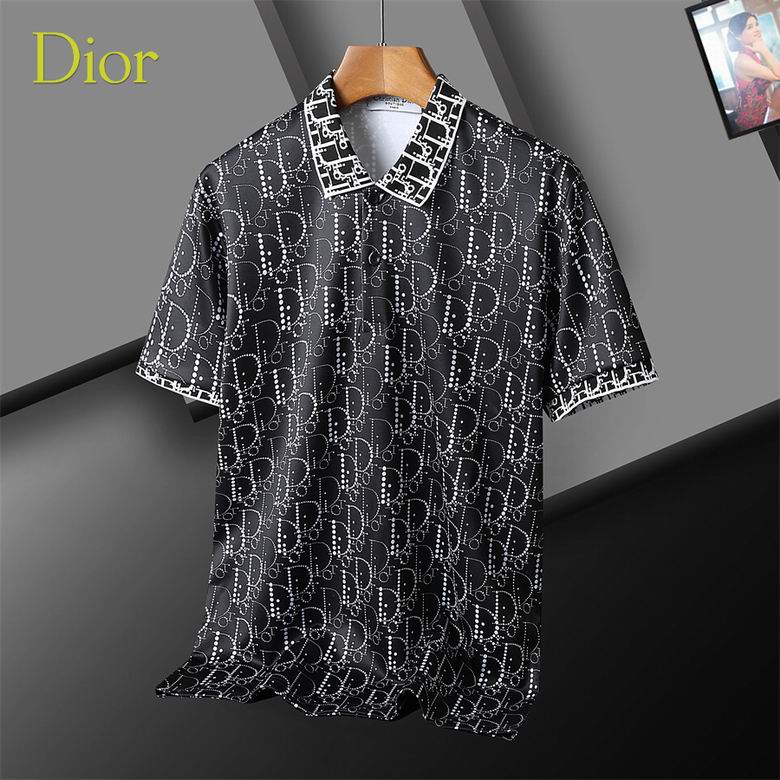 Wholesale Cheap D.ior Short Sleeve Lapel T shirts for Sale