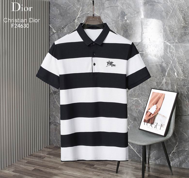 Wholesale Cheap D.ior Short Sleeve Lapel T shirts for Sale