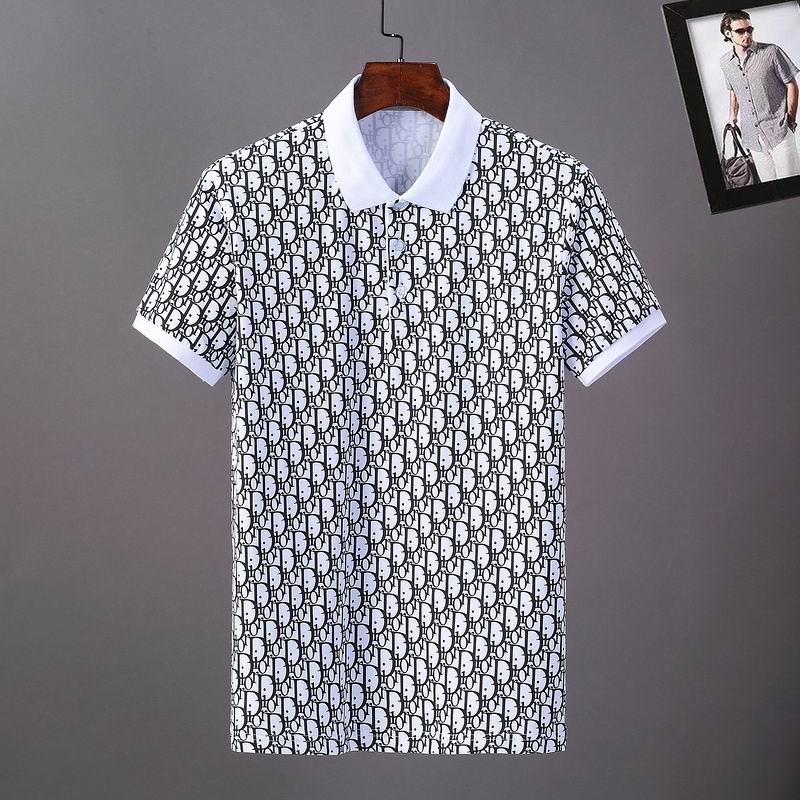 Wholesale Cheap D.ior  Short Sleeve Lapel T Shirts for Sale