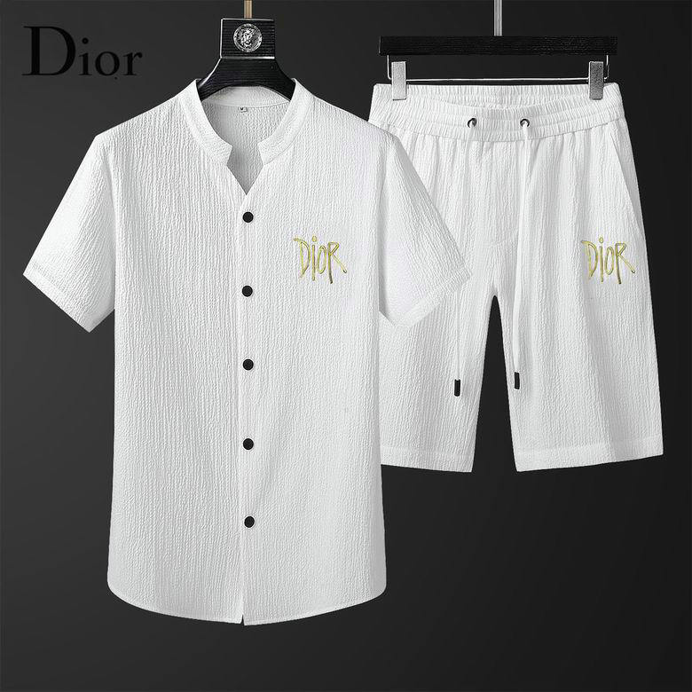 Wholesale Cheap D ior Short Sleeve Tracksuit mens for Sale