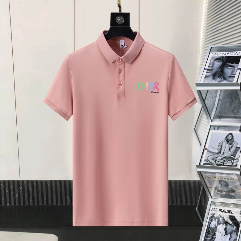 Wholesale Cheap D.ior Short Sleeve Lapel Replica T Shirts for Sale