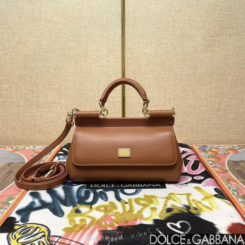 Wholesale Cheap High quality AAA Replica D.olce Gabbana Sicily Leather Tote Shoulder Bags for Sale