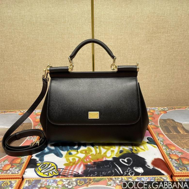 Wholesale Cheap High quality AAA Replica D.olce Gabbana Sicily Leather Tote Shoulder Bags for Sale