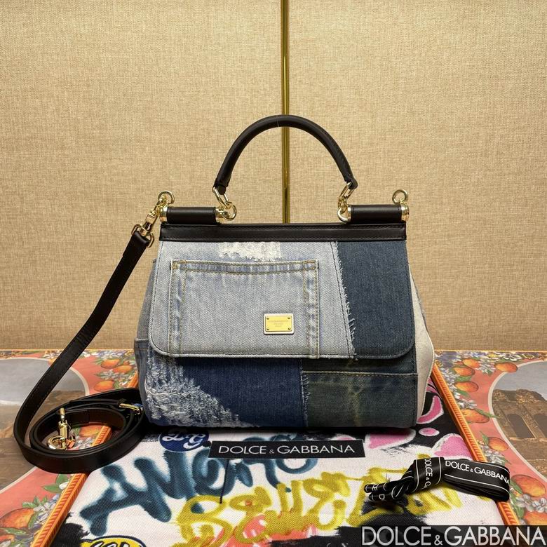 Wholesale Cheap High quality AAA Replica D.olce Gabbana Sicily Leather Tote Shoulder Bags for Sale