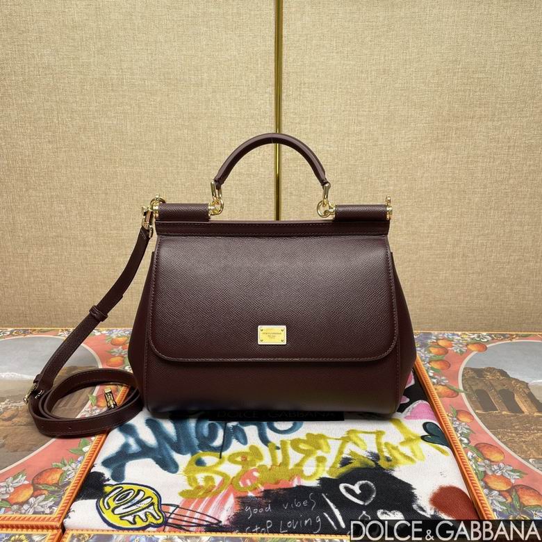 Wholesale Cheap High quality AAA Replica D.olce Gabbana Sicily Leather Tote Shoulder Bags for Sale