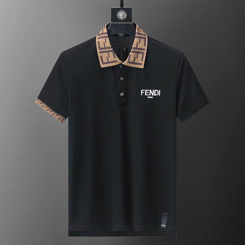 Wholesale Cheap F.endi Short Sleeve Lapel T Shirts for Sale