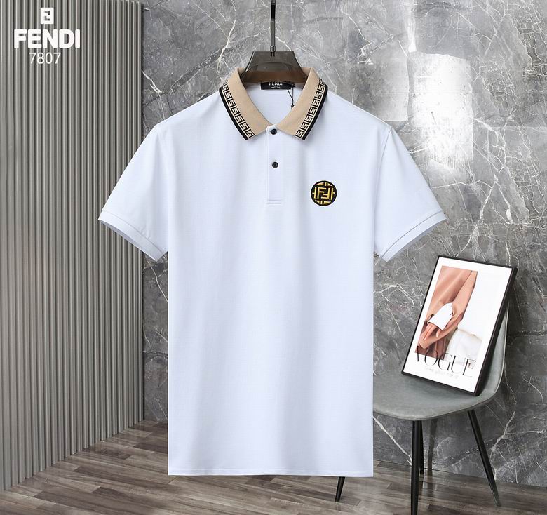 Wholesale Cheap F.endi Short Sleeve Lapel T Shirts for Sale