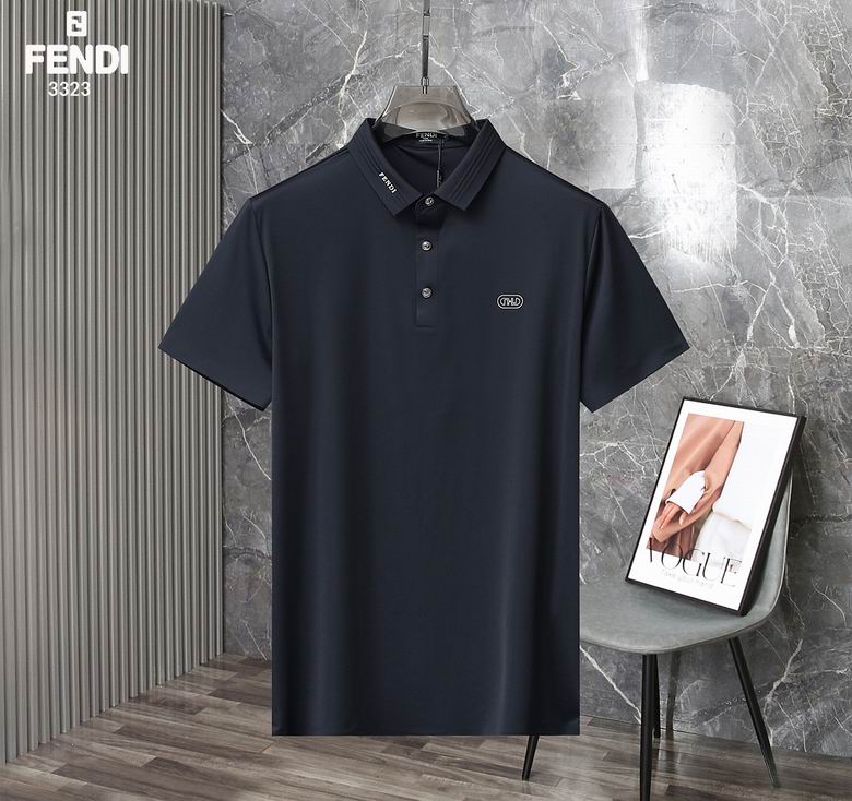 Wholesale Cheap F.endi Short Sleeve Lapel T Shirts for Sale