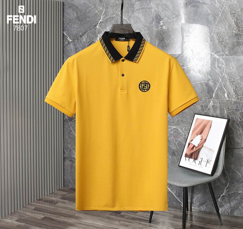 Wholesale Cheap F.endi Short Sleeve Lapel T Shirts for Sale