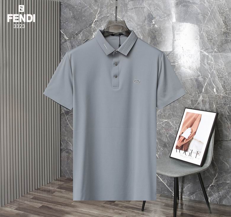 Wholesale Cheap F.endi Short Sleeve Lapel T Shirts for Sale