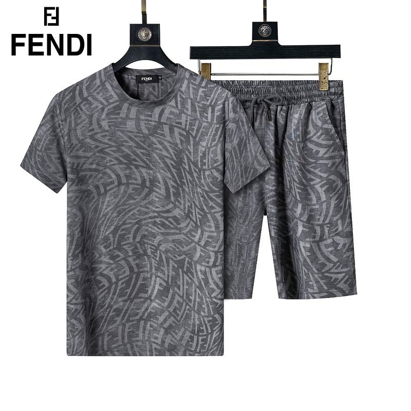 Wholesale Cheap Fendi Short Sleeve Designer Tracksuits for Sale