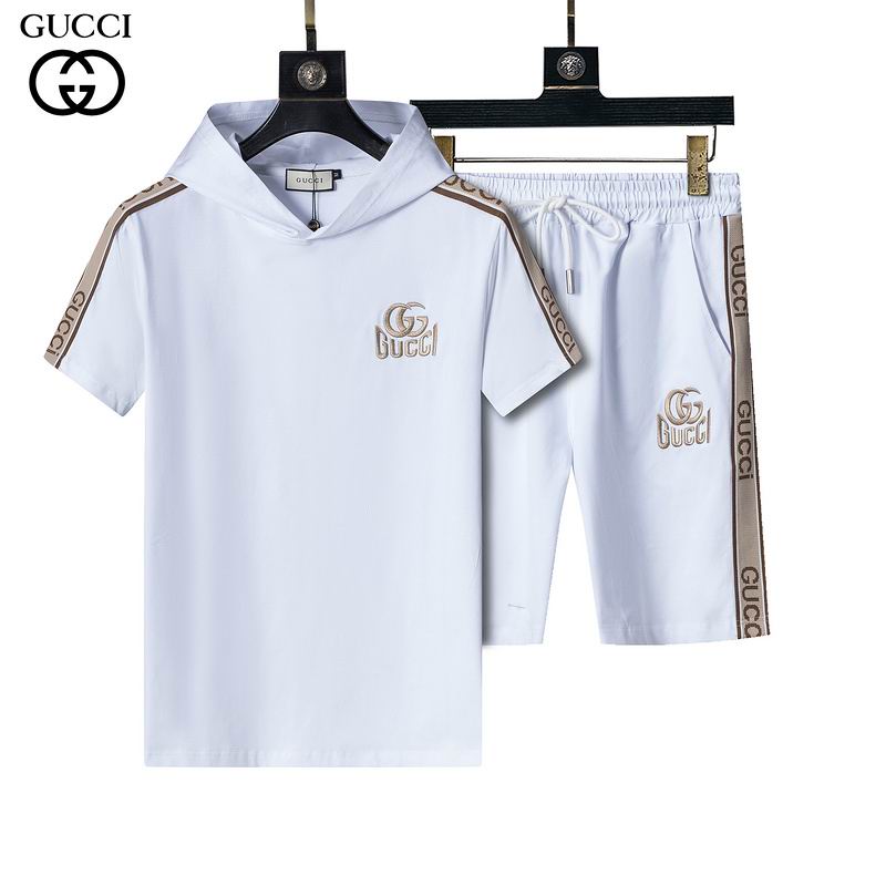 Wholesale Cheap High Quality G.ucci Short Sleeve Designer Tracksuits for Sale